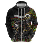 Custom Panthers Hoodie Warrior Mascot With Aboriginal Indigenous
