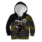 Custom Panthers Kid Hoodie Warrior Mascot With Aboriginal Indigenous