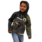 Custom Panthers Kid Hoodie Warrior Mascot With Aboriginal Indigenous