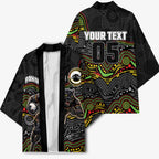Custom Panthers Kimono Warrior Mascot With Aboriginal Indigenous