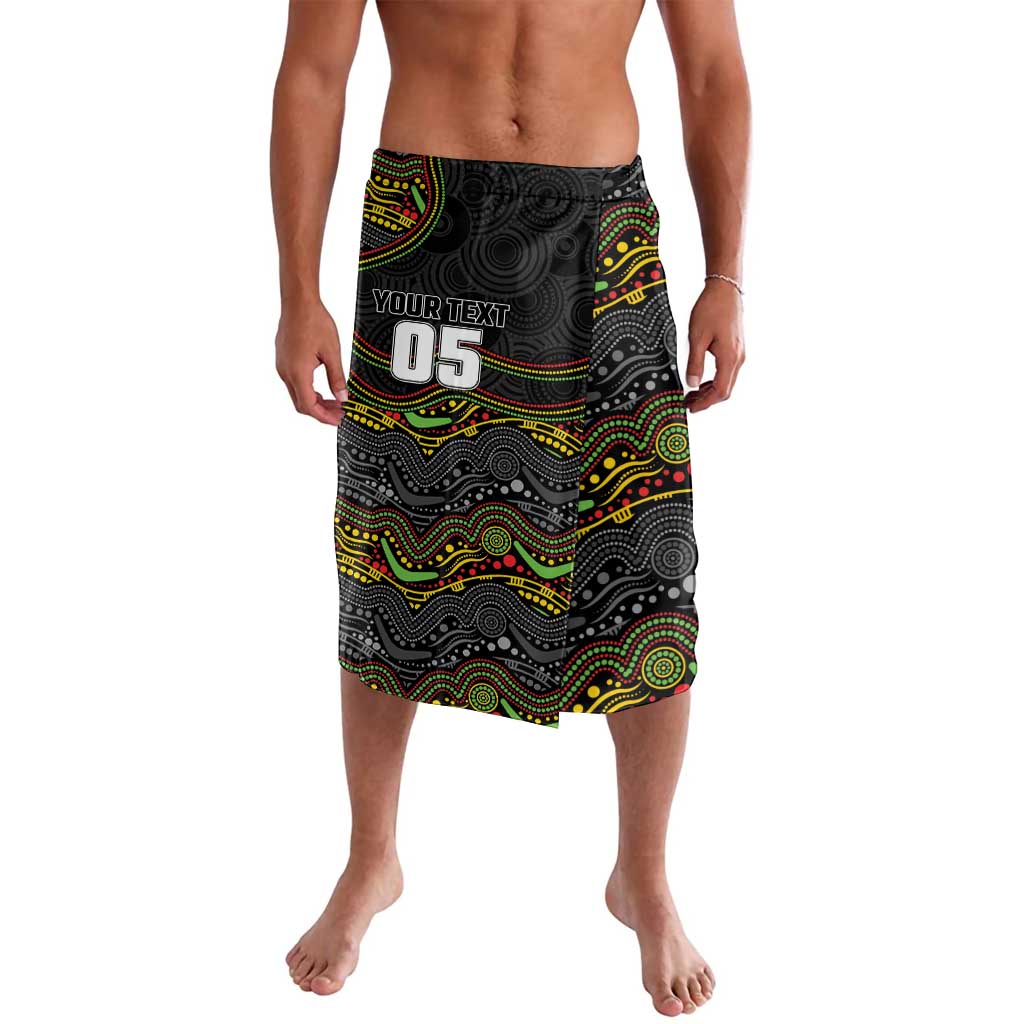 Custom Panthers Lavalava Warrior Mascot With Aboriginal Indigenous