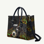 Custom Panthers Leather Bag Warrior Mascot With Aboriginal Indigenous