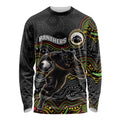 Custom Panthers Long Sleeve Shirt Warrior Mascot With Aboriginal Indigenous