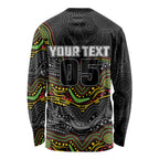 Custom Panthers Long Sleeve Shirt Warrior Mascot With Aboriginal Indigenous
