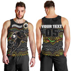 Custom Panthers Men Tank Top Warrior Mascot With Aboriginal Indigenous