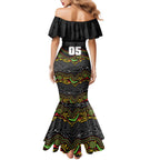 Custom Panthers Mermaid Dress Warrior Mascot With Aboriginal Indigenous
