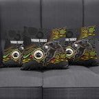 Custom Panthers Pillow Cover Warrior Mascot With Aboriginal Indigenous