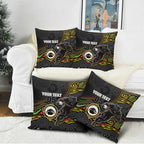 Custom Panthers Pillow Cover Warrior Mascot With Aboriginal Indigenous