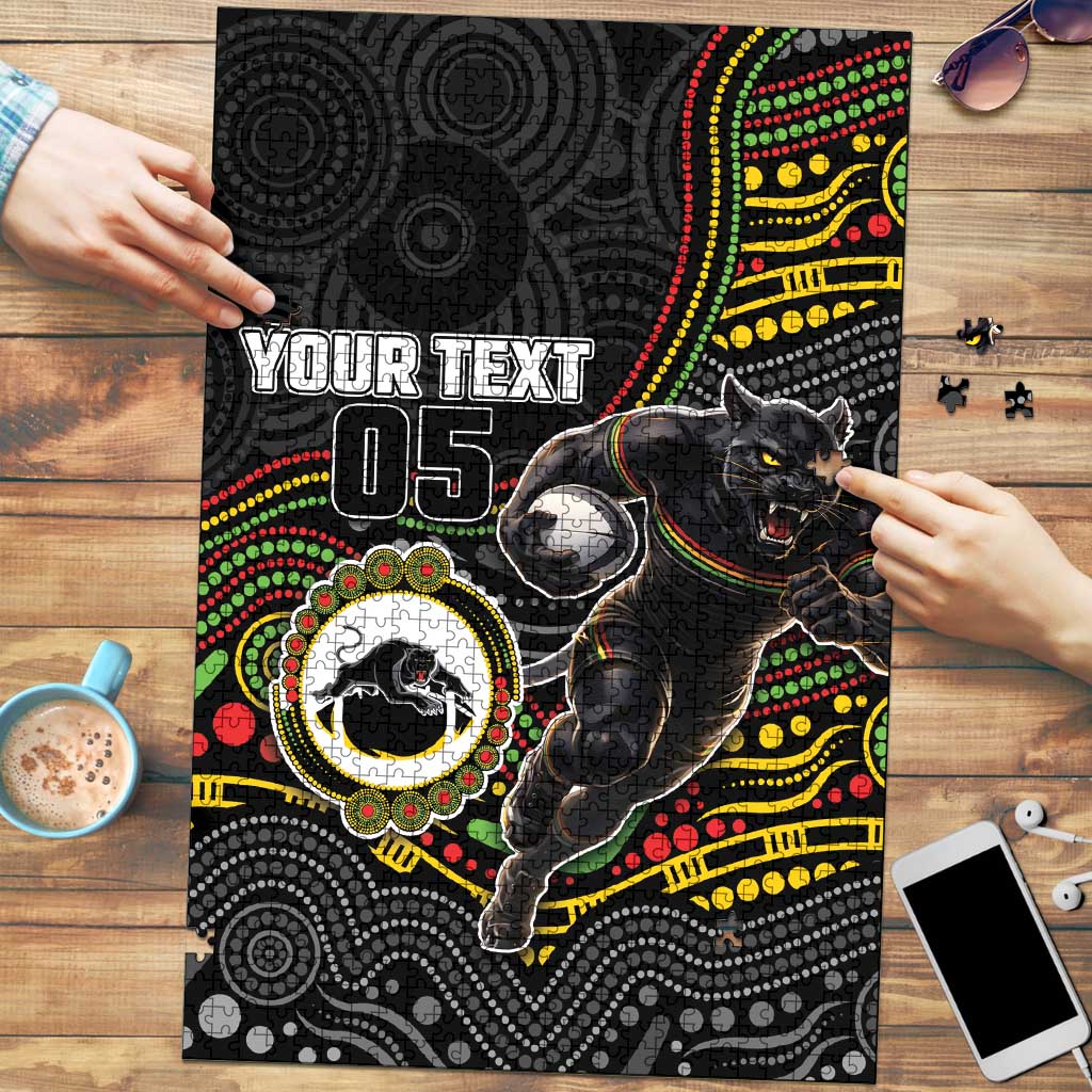 Custom Panthers Puzzle Warrior Mascot With Aboriginal Indigenous