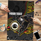 Custom Panthers Puzzle Warrior Mascot With Aboriginal Indigenous