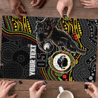 Custom Panthers Puzzle Warrior Mascot With Aboriginal Indigenous