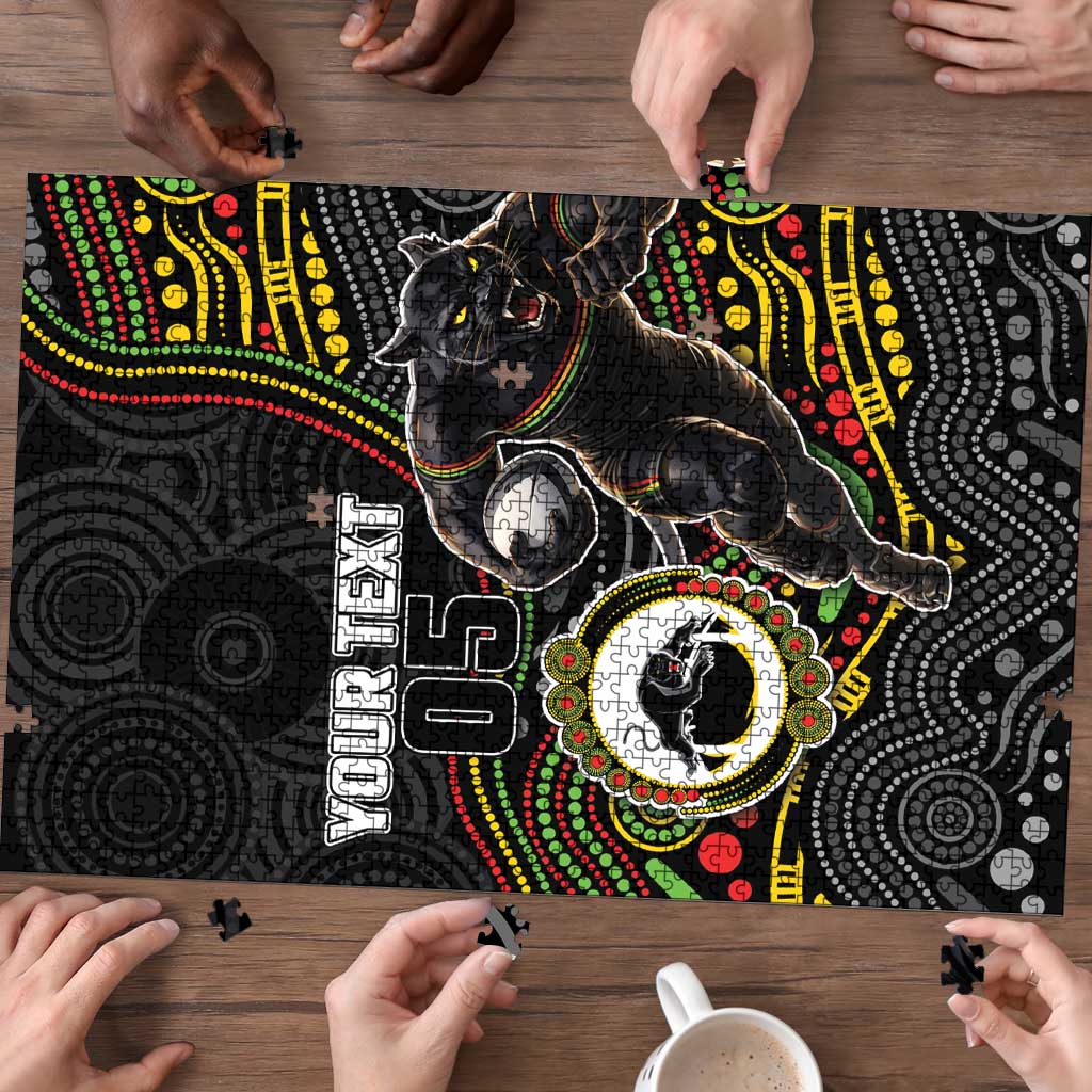 Custom Panthers Puzzle Warrior Mascot With Aboriginal Indigenous