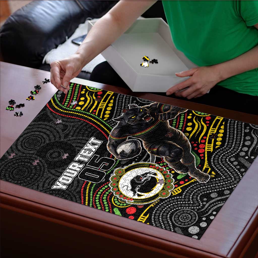 Custom Panthers Puzzle Warrior Mascot With Aboriginal Indigenous