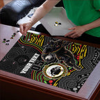 Custom Panthers Puzzle Warrior Mascot With Aboriginal Indigenous