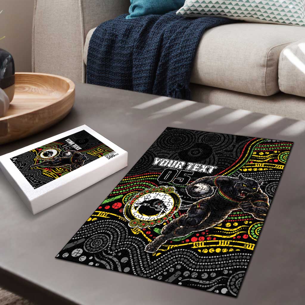 Custom Panthers Puzzle Warrior Mascot With Aboriginal Indigenous