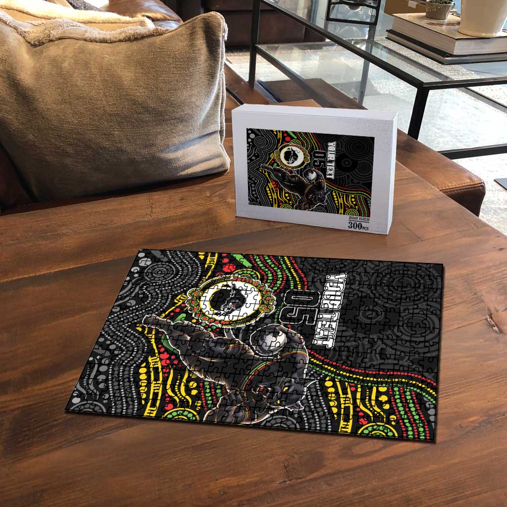 Custom Panthers Puzzle Warrior Mascot With Aboriginal Indigenous