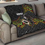 Custom Panthers Quilt Warrior Mascot With Aboriginal Indigenous