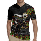 Custom Panthers Rugby Jersey Warrior Mascot With Aboriginal Indigenous