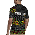 Custom Panthers Rugby Jersey Warrior Mascot With Aboriginal Indigenous