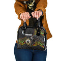 Custom Panthers Shoulder Handbag Warrior Mascot With Aboriginal Indigenous