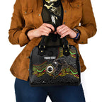 Custom Panthers Shoulder Handbag Warrior Mascot With Aboriginal Indigenous