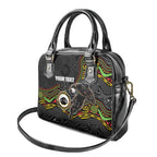 Custom Panthers Shoulder Handbag Warrior Mascot With Aboriginal Indigenous