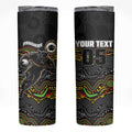Custom Panthers Skinny Tumbler Warrior Mascot With Aboriginal Indigenous
