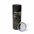Custom Panthers Skinny Tumbler Warrior Mascot With Aboriginal Indigenous