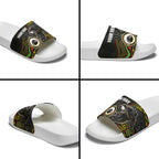 Custom Panthers Slide Sandals Warrior Mascot With Aboriginal Indigenous