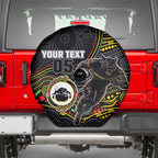 Custom Panthers Spare Tire Cover Warrior Mascot With Aboriginal Indigenous