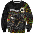 Custom Panthers Sweatshirt Warrior Mascot With Aboriginal Indigenous