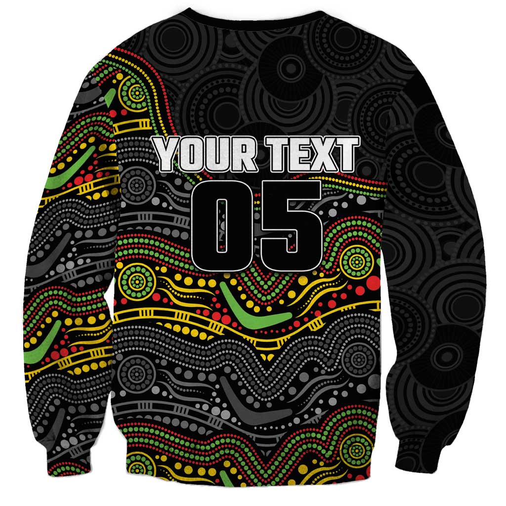 Custom Panthers Sweatshirt Warrior Mascot With Aboriginal Indigenous