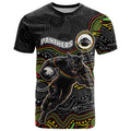 Custom Panthers T Shirt Warrior Mascot With Aboriginal Indigenous