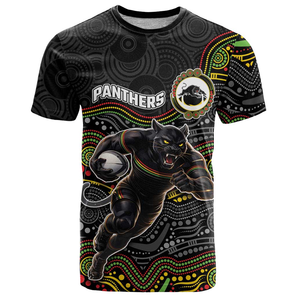 Custom Panthers T Shirt Warrior Mascot With Aboriginal Indigenous