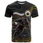Custom Panthers T Shirt Warrior Mascot With Aboriginal Indigenous
