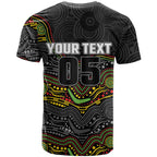 Custom Panthers T Shirt Warrior Mascot With Aboriginal Indigenous
