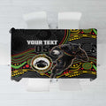 Custom Panthers Tablecloth Warrior Mascot With Aboriginal Indigenous