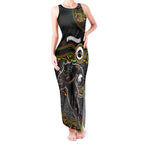 Custom Panthers Tank Maxi Dress Warrior Mascot With Aboriginal Indigenous