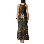 Custom Panthers Tank Maxi Dress Warrior Mascot With Aboriginal Indigenous