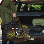 Custom Panthers Travel Bag Warrior Mascot With Aboriginal Indigenous
