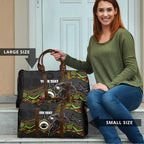 Custom Panthers Travel Bag Warrior Mascot With Aboriginal Indigenous