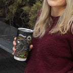 Custom Panthers Tumbler Cup Warrior Mascot With Aboriginal Indigenous