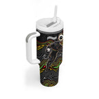 Custom Panthers Tumbler With Handle Warrior Mascot With Aboriginal Indigenous