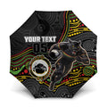 Custom Panthers Umbrella Warrior Mascot With Aboriginal Indigenous