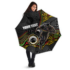 Custom Panthers Umbrella Warrior Mascot With Aboriginal Indigenous