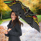 Custom Panthers Umbrella Warrior Mascot With Aboriginal Indigenous