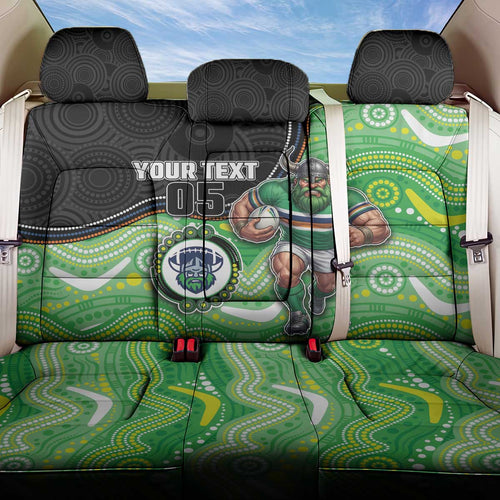 Custom Raiders Back Car Seat Cover Viking Mascot With Aboriginal Indigenous