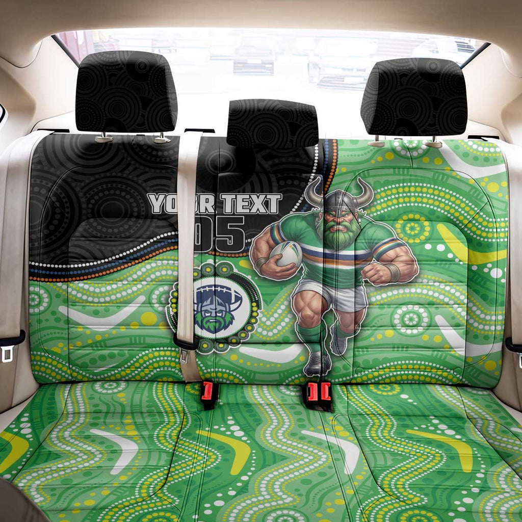Custom Raiders Back Car Seat Cover Viking Mascot With Aboriginal Indigenous
