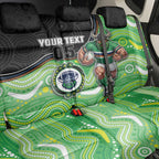 Custom Raiders Back Car Seat Cover Viking Mascot With Aboriginal Indigenous