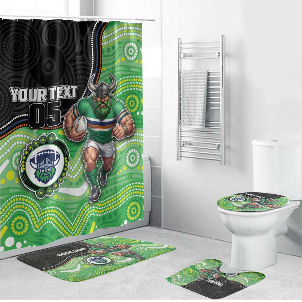 Custom Raiders Bathroom Set Viking Mascot With Aboriginal Indigenous